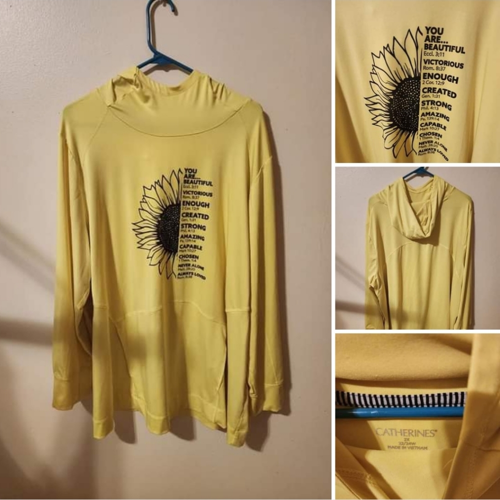 Yellow hoodie shirt